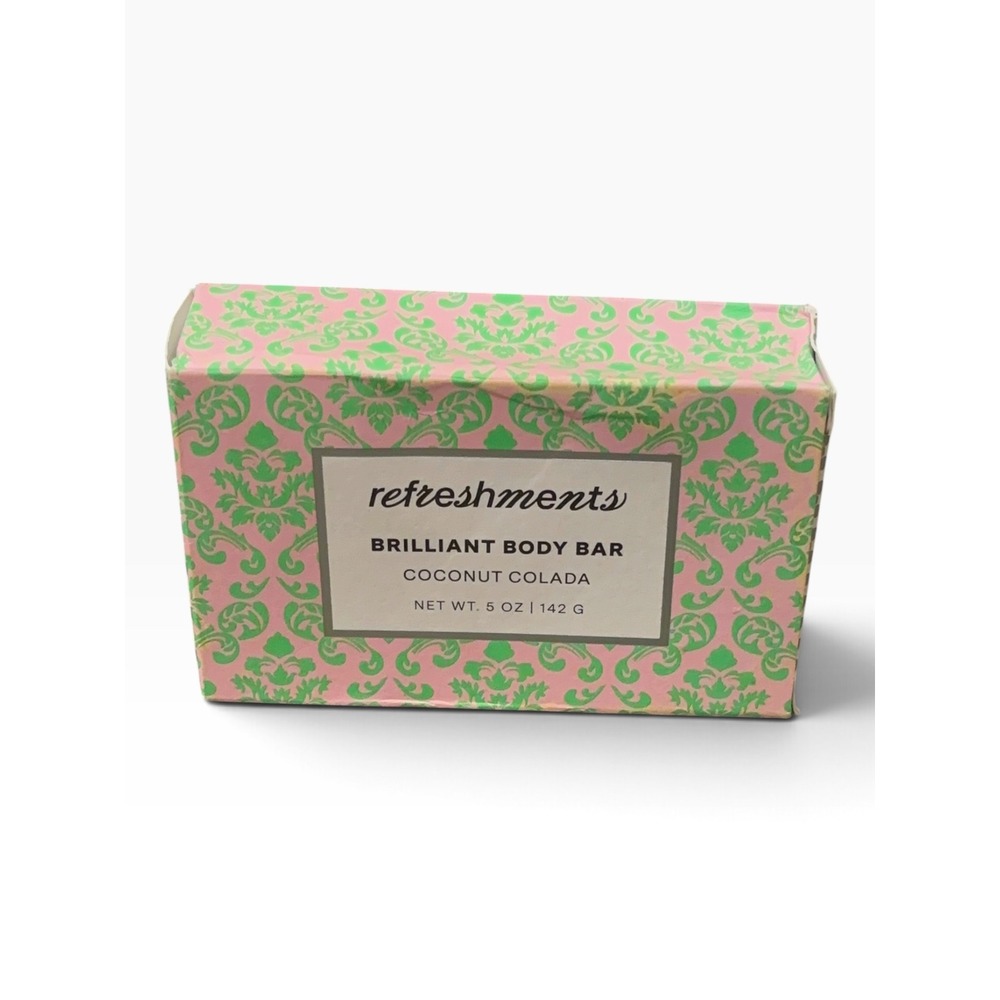 Refreshments Brilliant Body Bar Coconut Colada 5oz Organic Coconut Oil & Shea